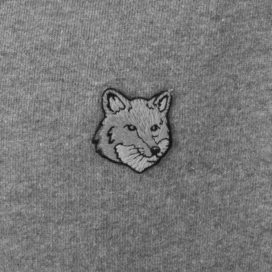 Maison Kitsune Fox Head Hoodie Grey